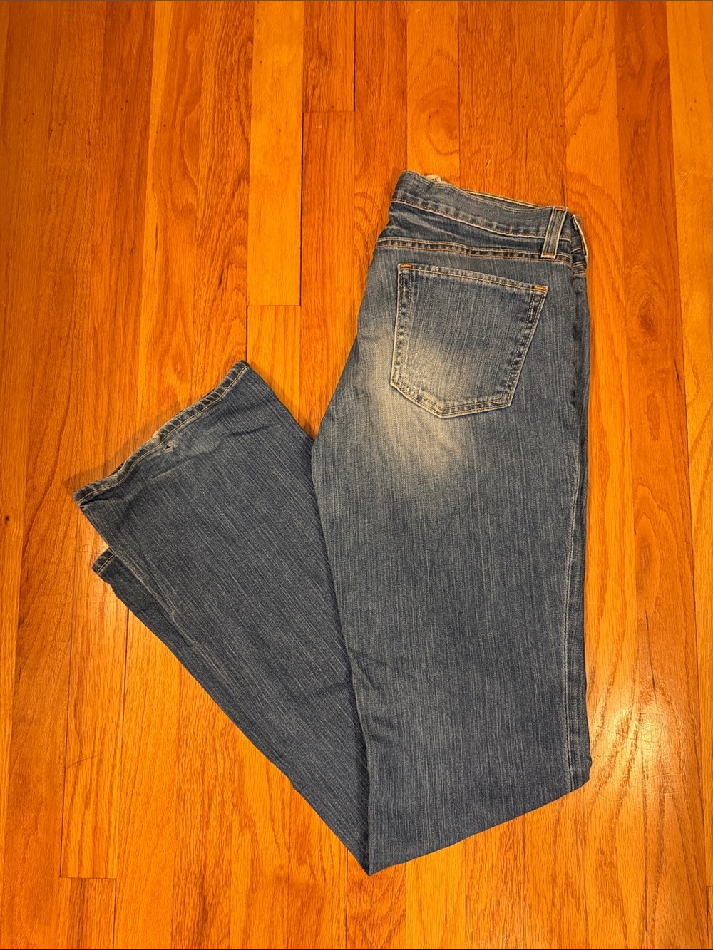 Gap Low Rise Boot Cut Denim Jeans size 10 Long